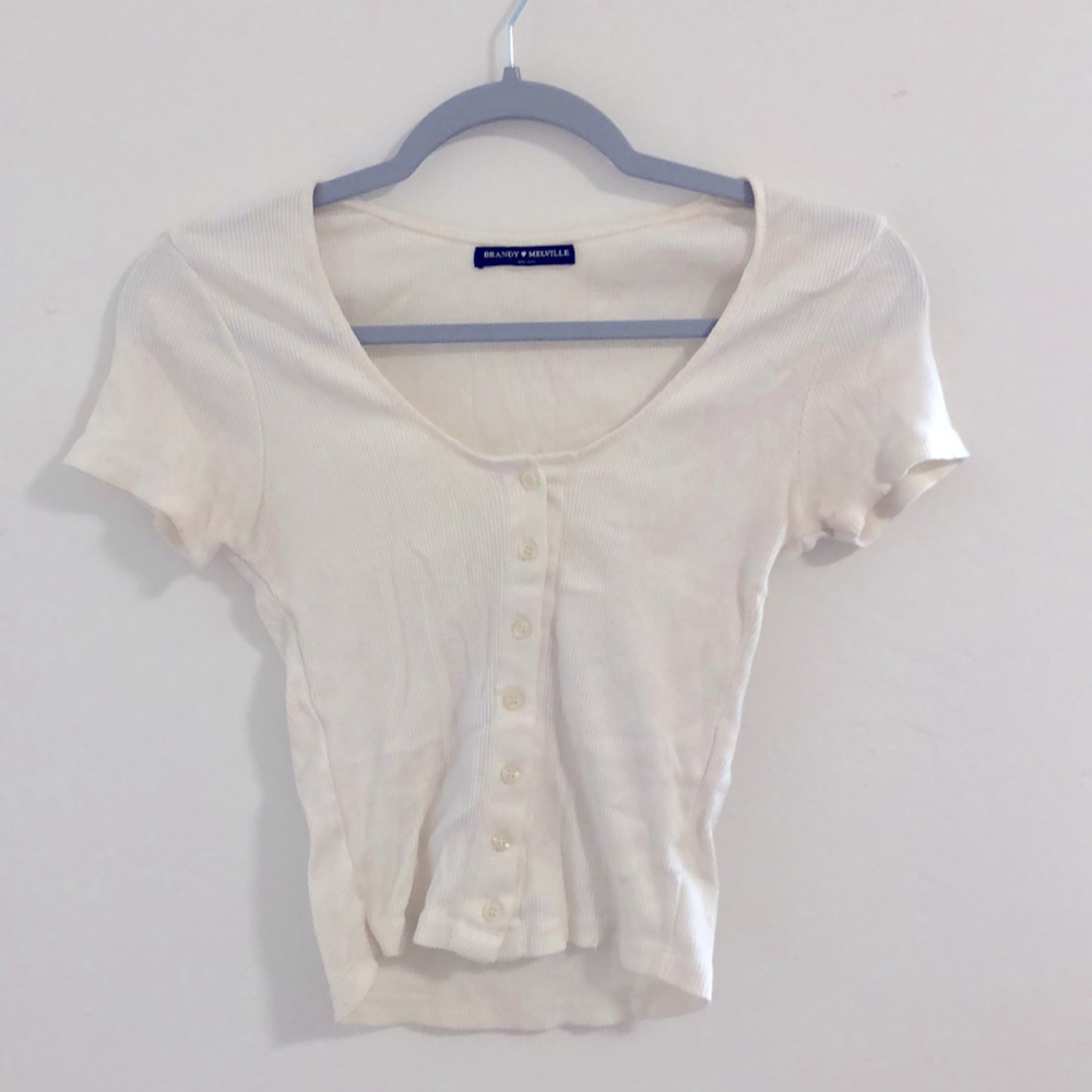 Button down crop top
